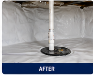 After drainage work