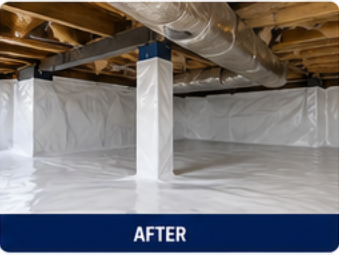After crawlspace cleanup