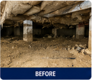 Before crawlspace work